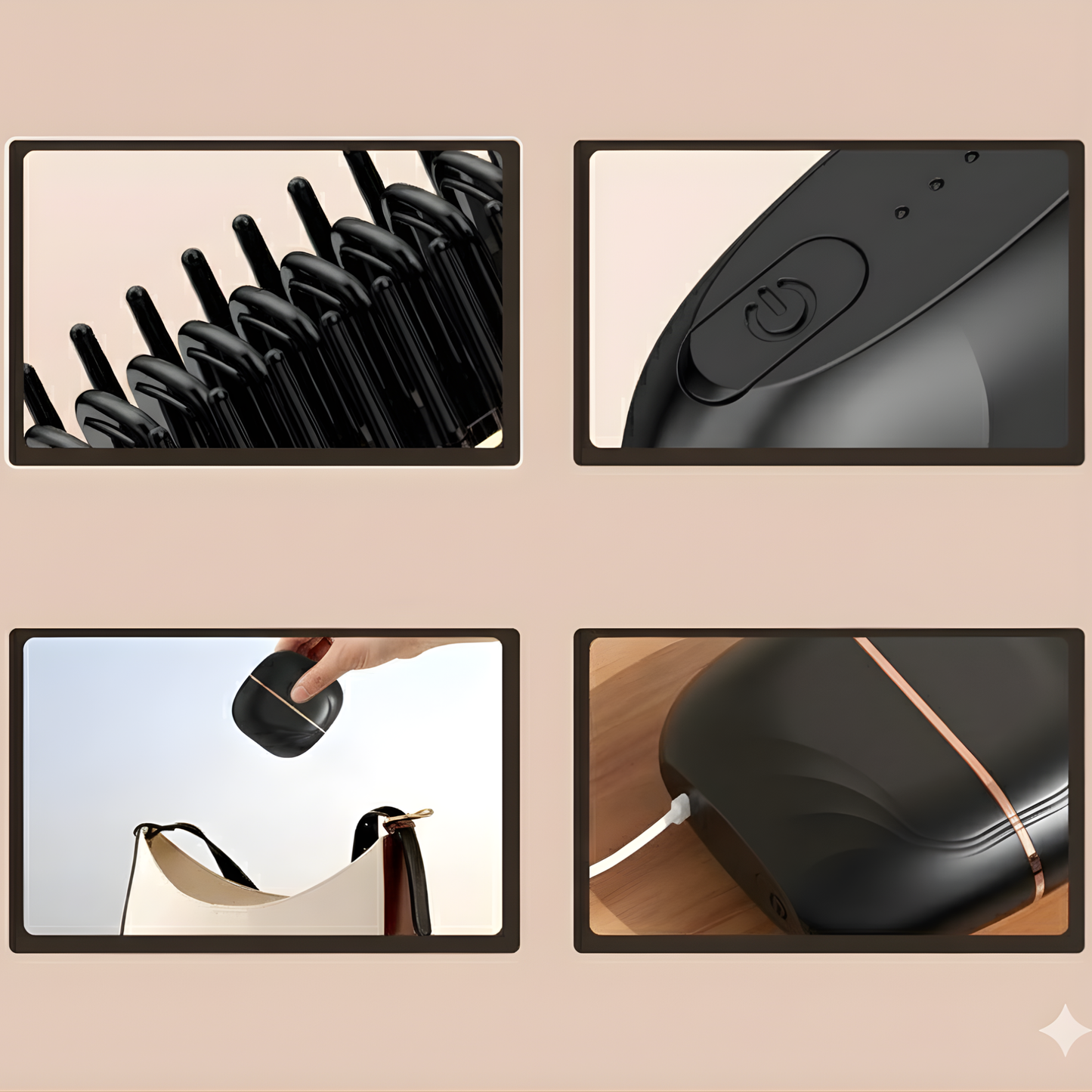 Plancha de Pelo Cerámica Portátil